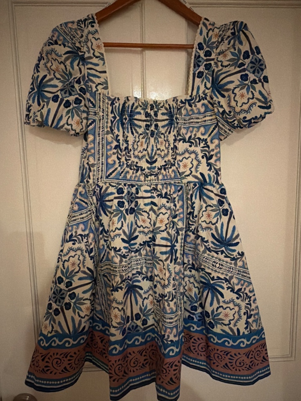 NWT Avec Les Filles Palm Tile Print Dress – Size 8 - Picture 3 of 3